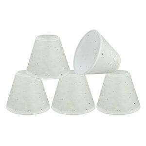 Aspen Creative Clip-On Chandelier Lamp Shade, Set of 5